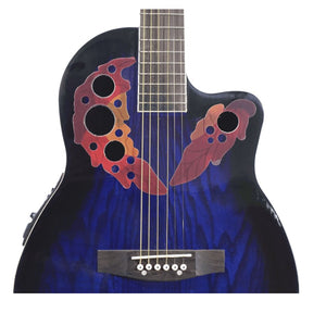 Guitarra Electroacústica tipo Ovation Campero | Serie EA-OV3