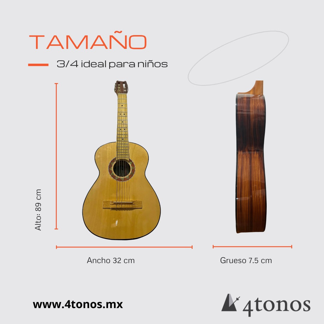 Guitarra Acústica Tercerola 3/4 | La Purepecha