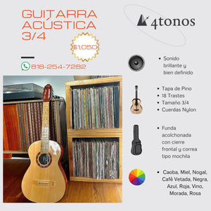 Guitarra Acústica Tercerola 3/4 | La Purepecha