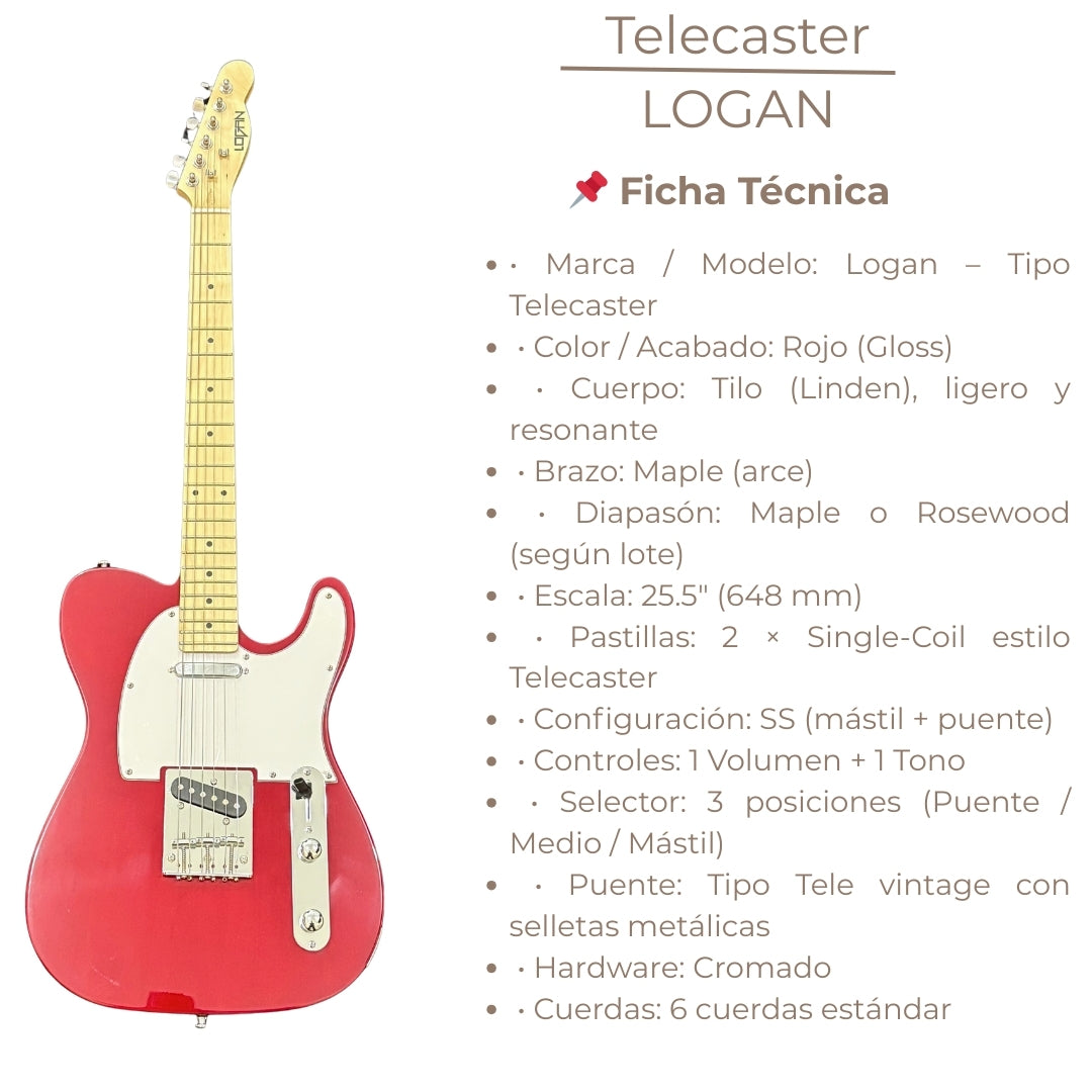 Guitarra Eléctrica Logan | Telecaster