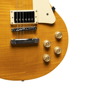 Guitarra Eléctrica Stagg Les Paul Sunburst | Tapa Maple Flameado