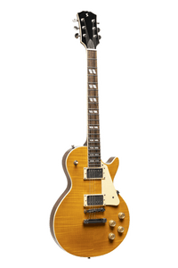 Guitarra Eléctrica Stagg Les Paul Sunburst | Tapa Maple Flameado