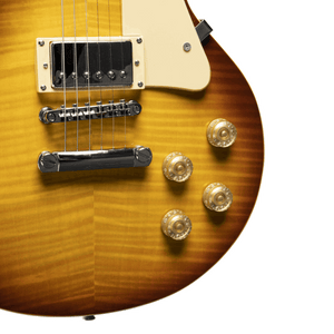 Guitarra Eléctrica Stagg Les Paul Sunburst | Tapa Maple Flameado