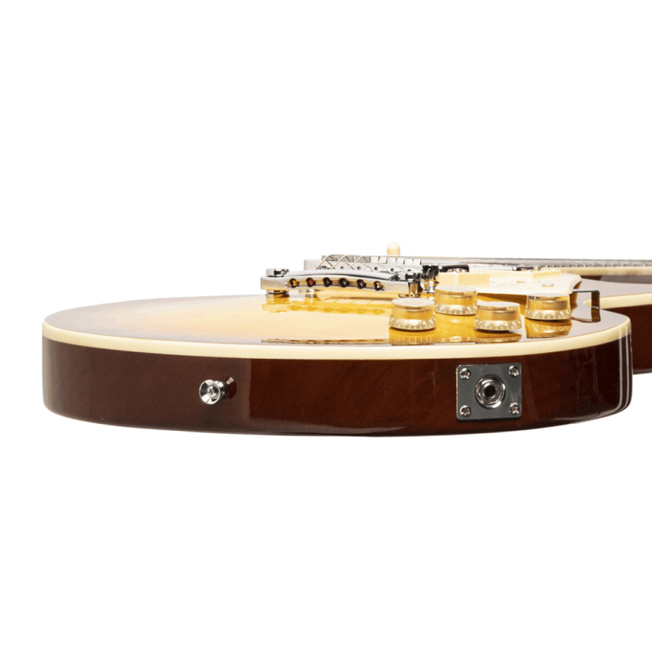 Guitarra Eléctrica Stagg Les Paul Sunburst | Tapa Maple Flameado