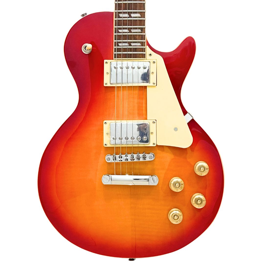 Guitarra Eléctrica Stagg Les Paul Sunburst | Tapa Maple Flameado
