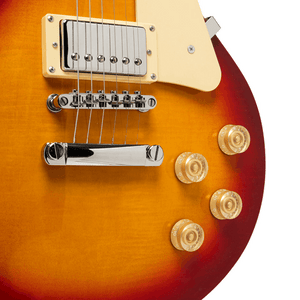Guitarra Eléctrica Stagg Les Paul Sunburst | Tapa Maple Flameado